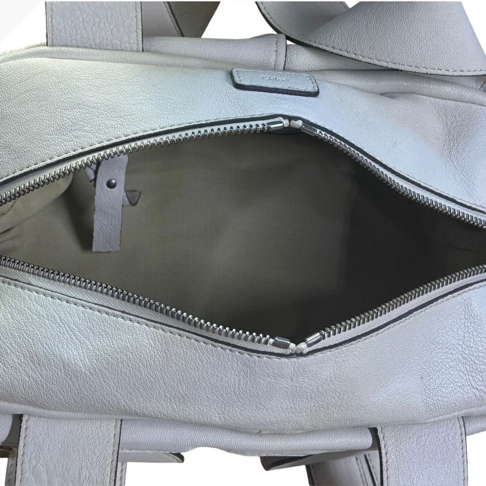 Chloe Saskia White Leather Shoulder Bag Silver Hardware‎ Italy Y2K